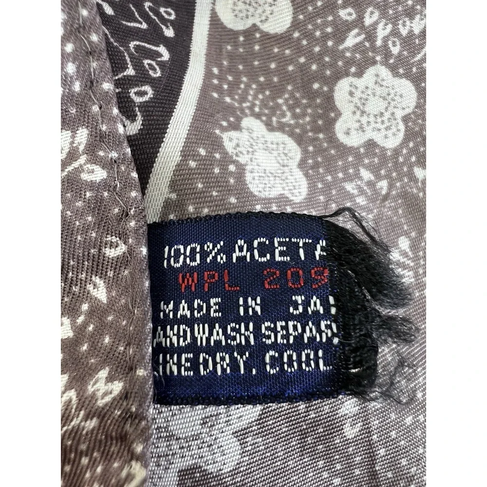 Vintage Fast Color Brown WPL 209 Geometric‎ / Floral Bandana 27